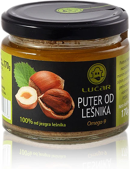 Puter od lešnika 170 g Lučar